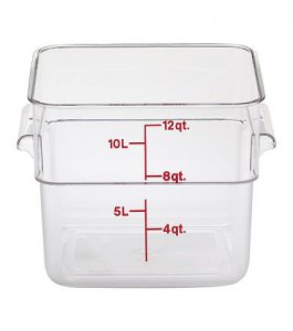 Cambro Camsquare Saklama Kabı, 11.4 L  12SFSCW