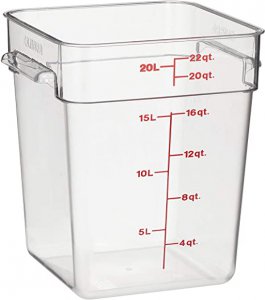 Cambro Camsquare Saklama Kabı, 20.8 L  22SFSCW